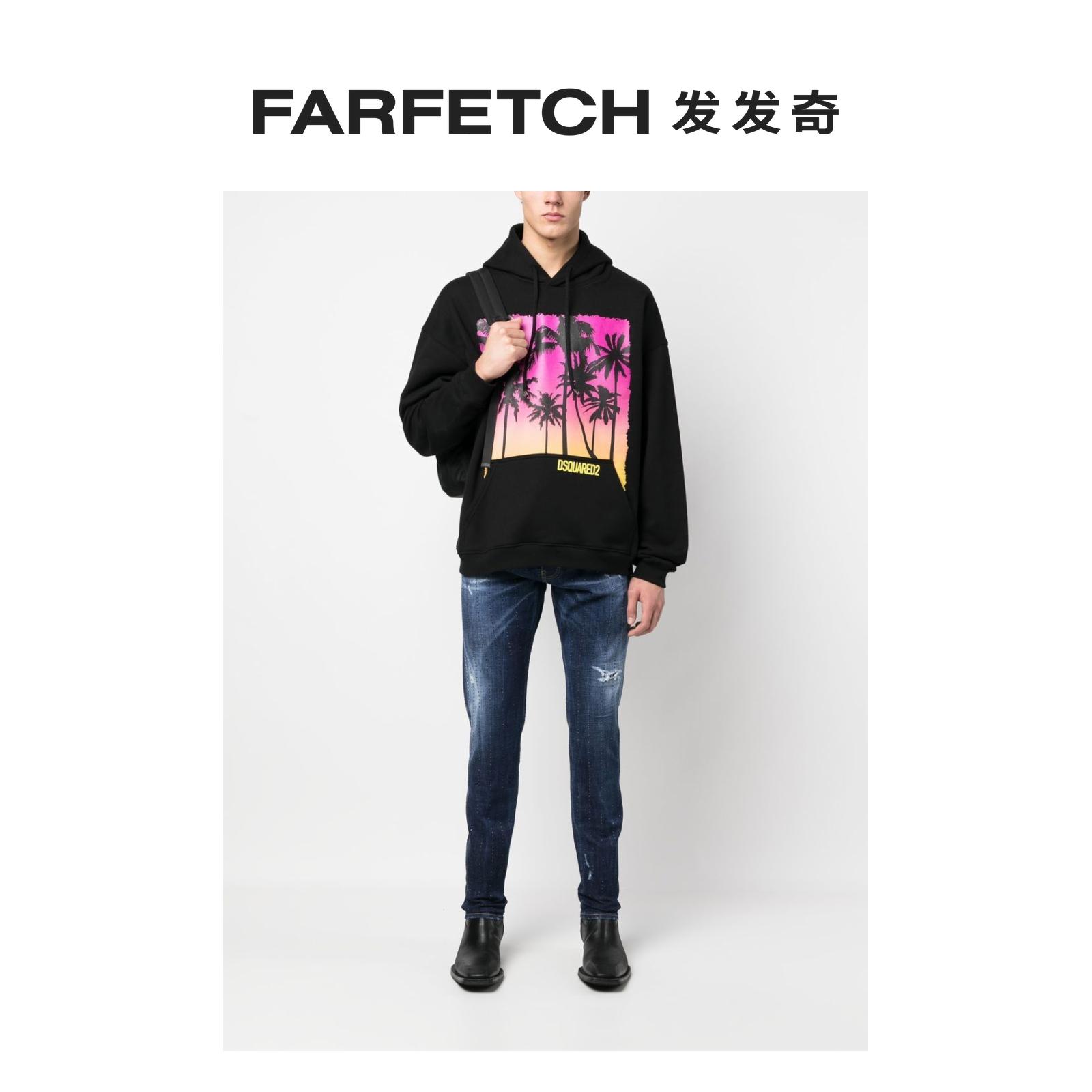 Dsquared2男士修身牛仔裤FARFETCH发发奇