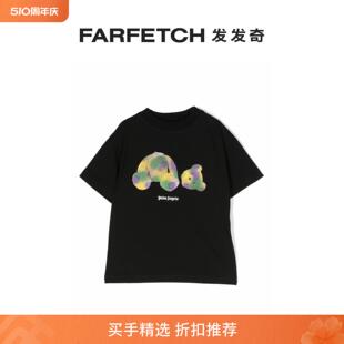 Angels童装 Palm 小熊图案棉T恤FARFETCH发发奇