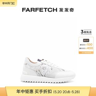 Silla女士尚蒂伊蕾丝皮质运动鞋 FARFETCH发发奇