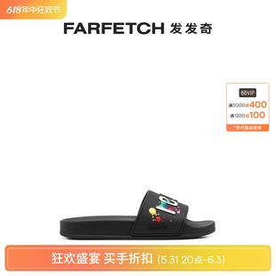 FARFETCH发发奇 印花防水拖鞋 Icon Dsquared2女士D2次方