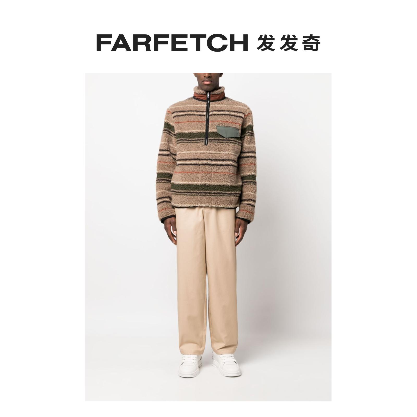 Adidas阿迪达斯男士logo刺绣棉运动裤FARFETCH发发奇