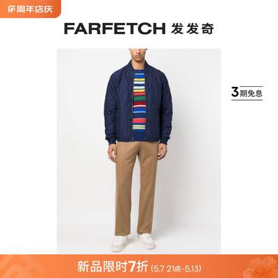 Polo Ralph Lauren男士绗缝飞行员夹克FARFETCH发发奇