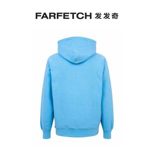 FARFETCH发发奇 Supreme男士 头巾花纹方形logo印花连帽衫