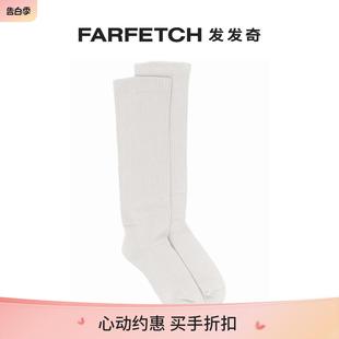 FARFETCH发发奇 嵌花针织logo及膝针织袜 Owens男士 Rick