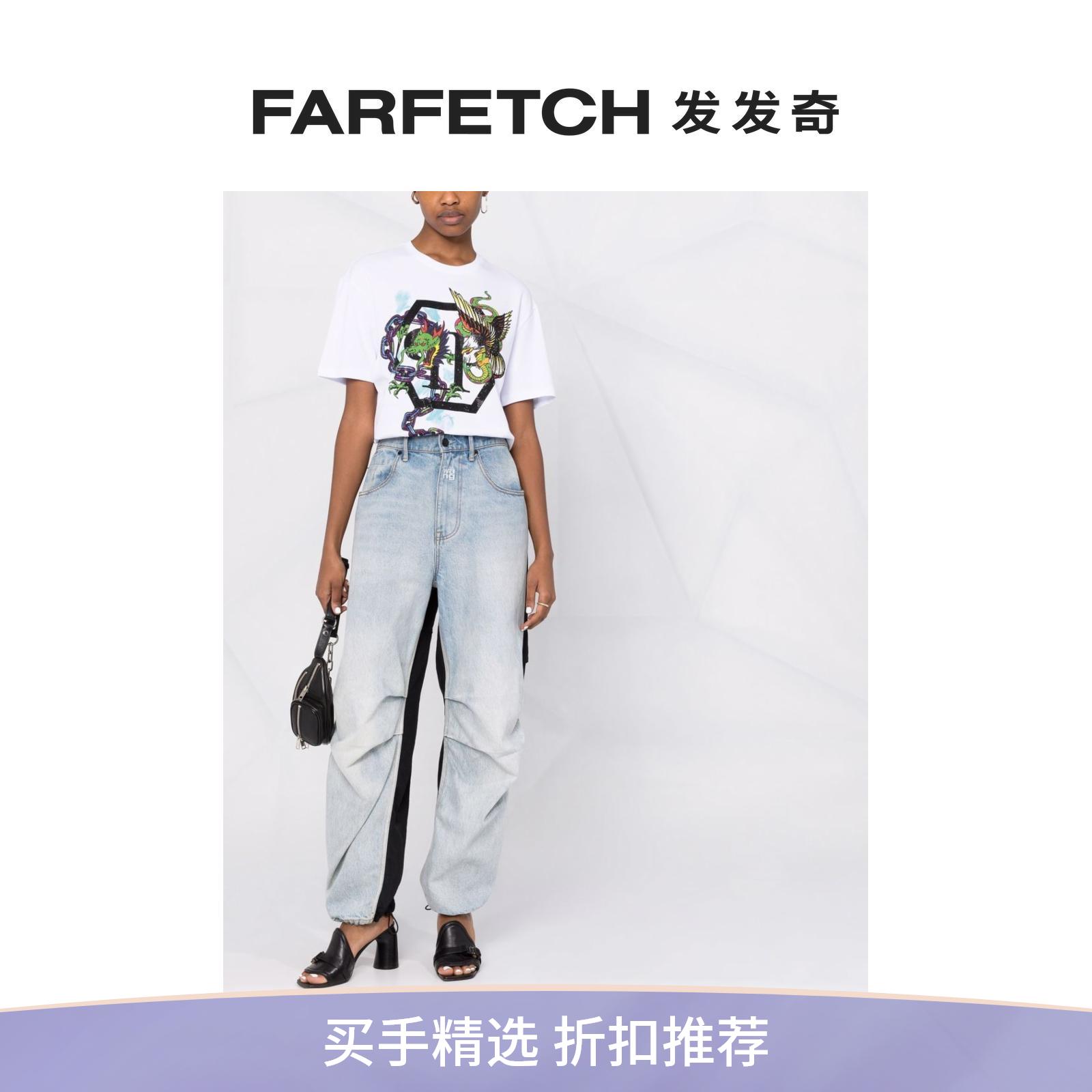 女士印花短袖T恤farfetch发发