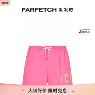 FARFETCH发发奇 Dsquared2男士 logo印花泳裤