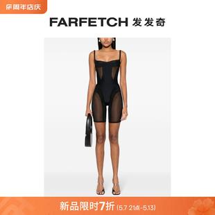 FARFETCH发发奇 Mugler女士拼接设计连体短裤