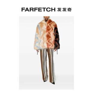 字形图案人造皮草外套FARFETCH发发奇 Missoni女士Z