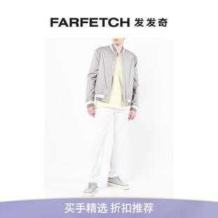 Kiton男士 条纹边饰飞行员夹克FARFETCH发发奇