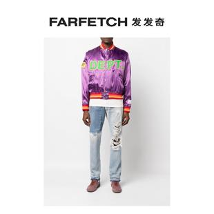 FARFETCH发发奇 Gallery Ken Dept.男士 撕裂效果修身 牛仔裤