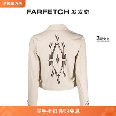 Polo Ralph Lauren女士motif-embroidered cotton jacket发发奇