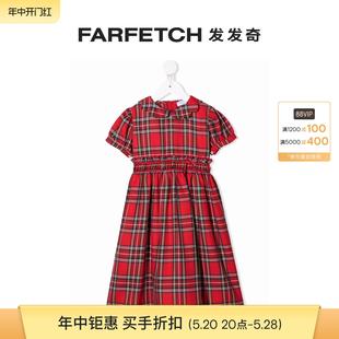 格纹系带连衣裙FARFETCH发发奇 SIOLA童装