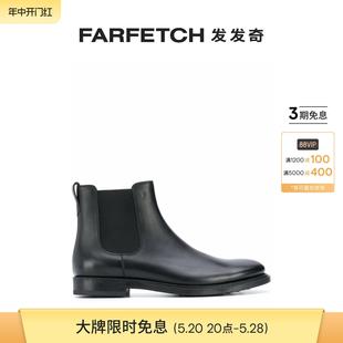 潮流皮质拼接平底及踝靴短靴靴子FARFETCH发发奇 时尚 S男士 Tod