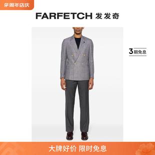 FARFETCH发发奇 Lardini男士 中腰羊毛西裤