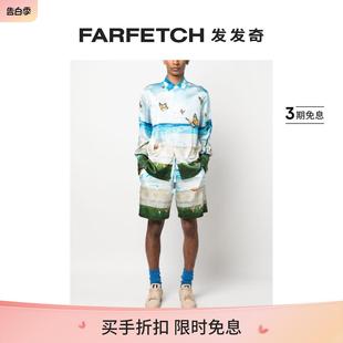 Final NAHMIAS男士 Sale 蝴蝶沙滩真丝短裤 FARFETCH发发奇