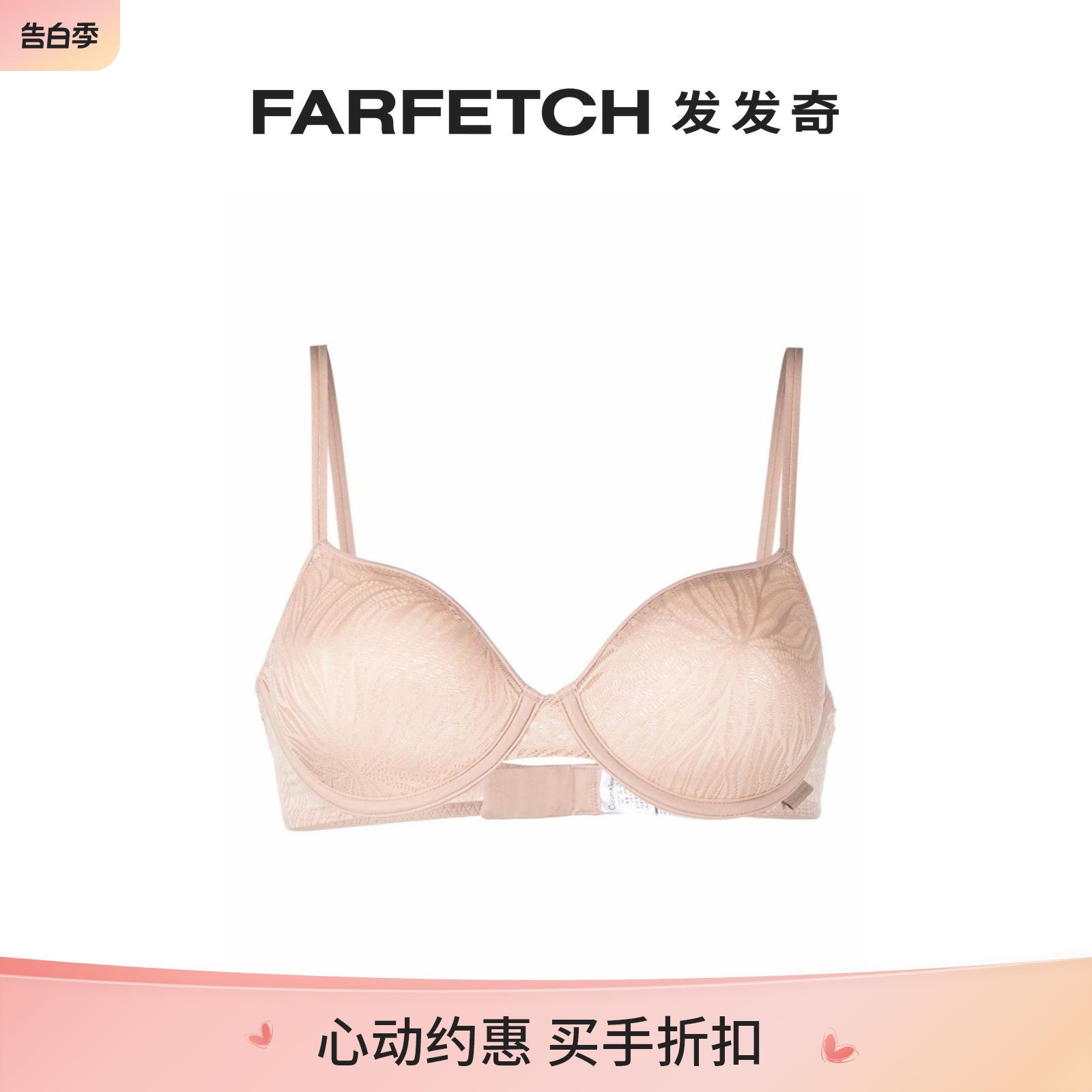 [Final Sale]Calvin Klein女士蕾丝拼接心形领文胸 FARFETCH发发-封面