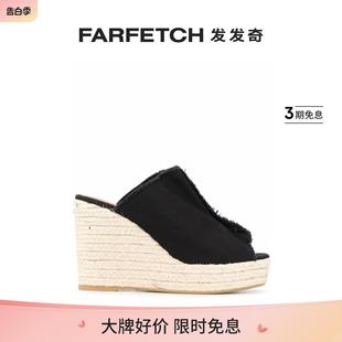 坡跟草编凉鞋 Castaner女士Fama FARFETCH发发奇