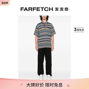 FARFETCH发发奇 Missoni男士 Z字形图案polo衫