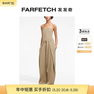 Ami FARFETCH发发奇 连体长裤 Paris女士露肩分层式