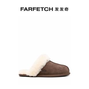 Ugg女士Scuffette 皮毛一体拖鞋 FARFETCH发发奇