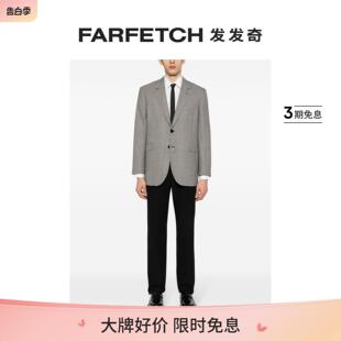 Canali男士 FARFETCH发发奇 领斜纹布衬衫 经典