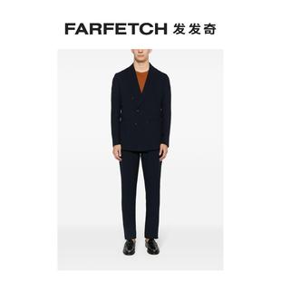 FARFETCH发发奇 套装 泡泡纱双排扣西装 Eleventy男士