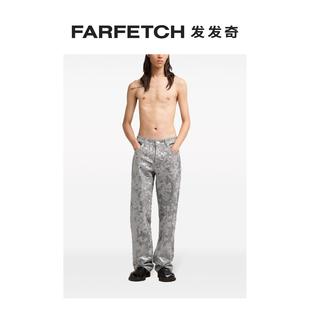 Paris男女通用亮片缀饰直筒牛仔裤 Ami FARFETCH发发奇