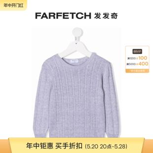 粗绞花针织卫衣FARFETCH发发奇 SIOLA童装