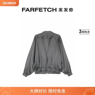 Andrea 缎面飞行员夹克FARFETCH发发奇 Aqov女士蝙蝠袖