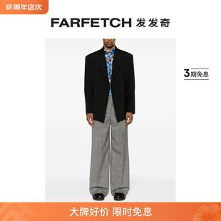 FARFETCH发发奇 Moschino男士 格纹阔腿西裤