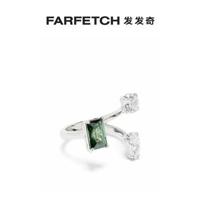 Swarovski女士Mesmera 晶饰开口戒指FARFETCH发发奇