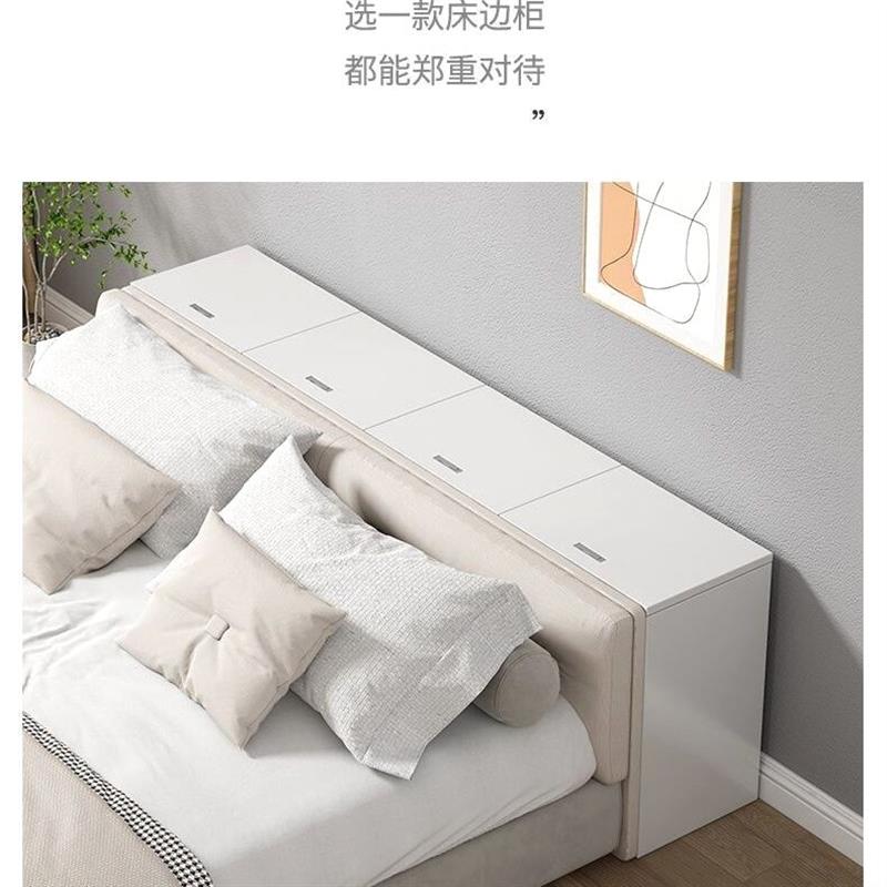 翻盖式窗柜定制实木填缝长条阳台储物柜床边夹缝矮柜收纳床尾可坐图片