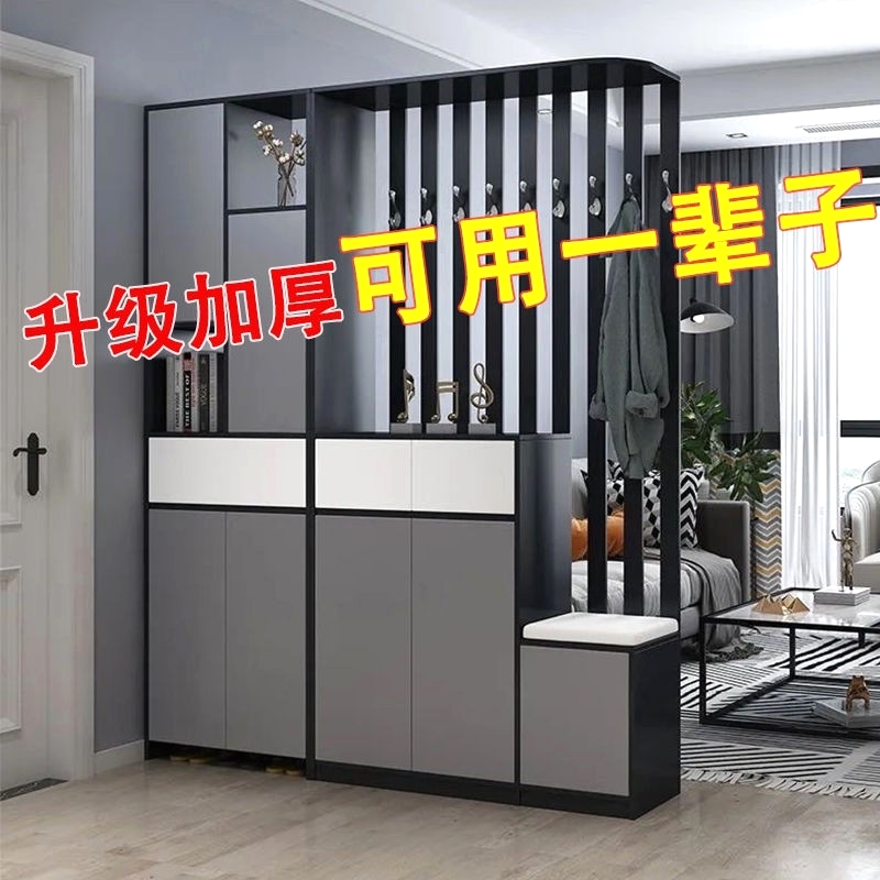 入户门鞋柜新款玄关柜现代简约门厅鞋柜间厅柜餐厅酒柜家用双面屏