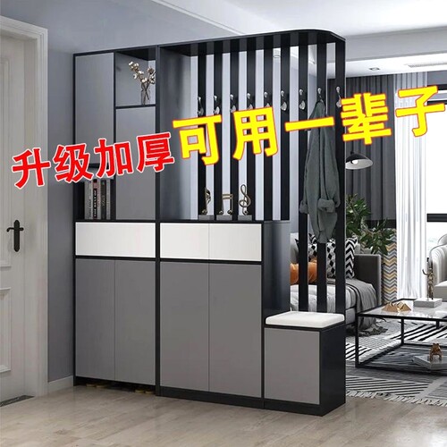 入户门鞋柜新款玄关柜现代简约门厅鞋柜间厅柜餐厅酒柜家用双面屏