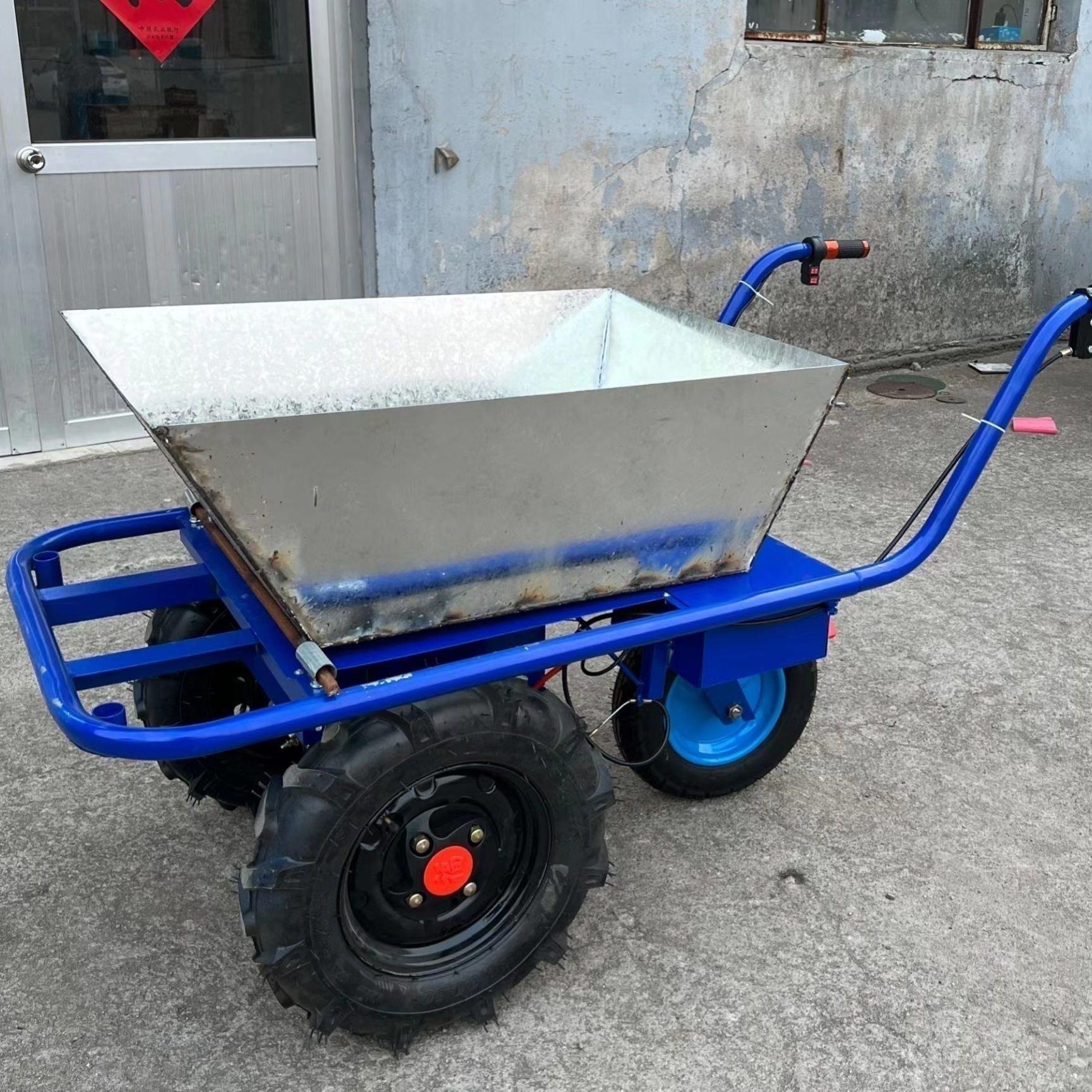 新款电动鸡公车农用三轮手推车家用小型搬运车山地果园爬坡运包邮