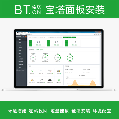 linux宝塔安装域名证书服务器配置维护php环境部署CentOS磁盘挂载 商务/设计服务 设计素材/源文件 原图主图