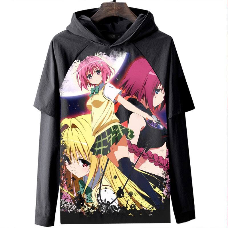 tolove 出包王女长袖T恤衣服数码印花休闲亚马逊外贸