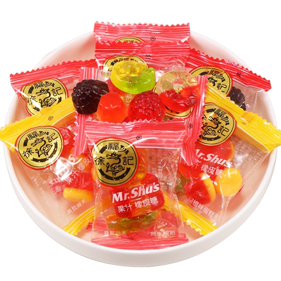 徐福记果汁橡皮糖散称1000g