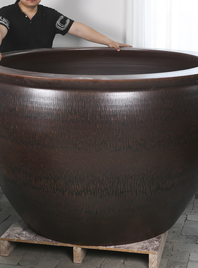 庭院大缸景德镇青花瓷水缸金鱼缸荷花碗莲睡莲盆乌龟缸酒店甲鱼缸