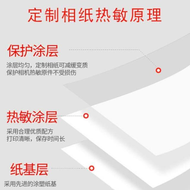 厂品儿童可打印照相机拍立得q专用r相纸打印纸热敏相纸胶卷纸i.