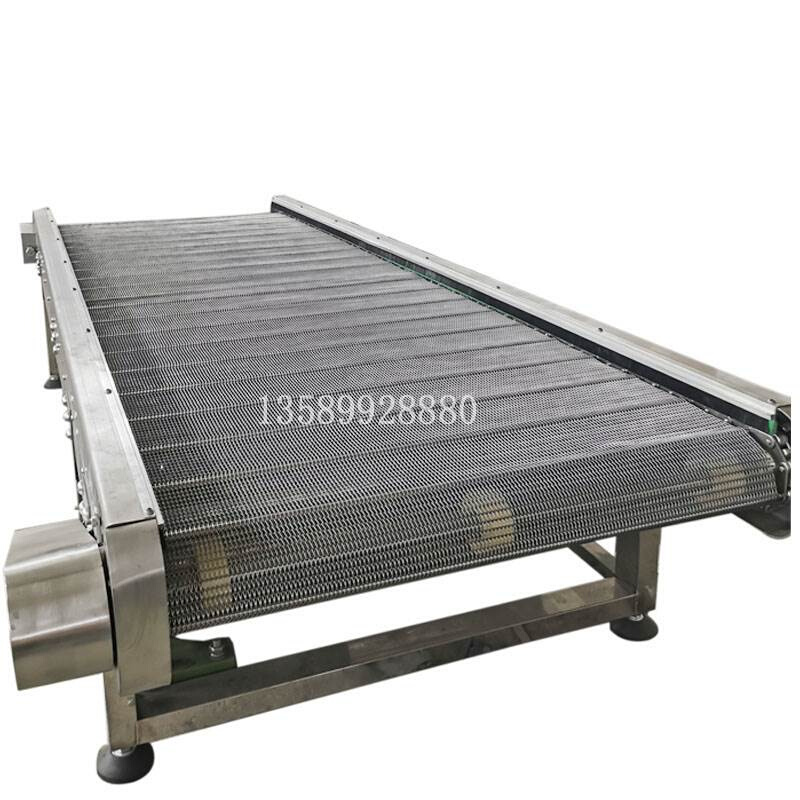 极速304不锈钢网R带输s送机流水线金属链网式p输送带提升爬坡多层