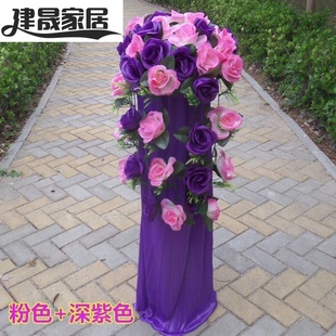 极速建晟开d业路引花蓝拱门配套花球铁艺架子婚礼布置花sS柱引路