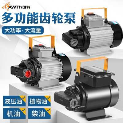 速发电JV抽油泵12V24V220动自吸大功率大流量齿e泵柴多功轮能加油