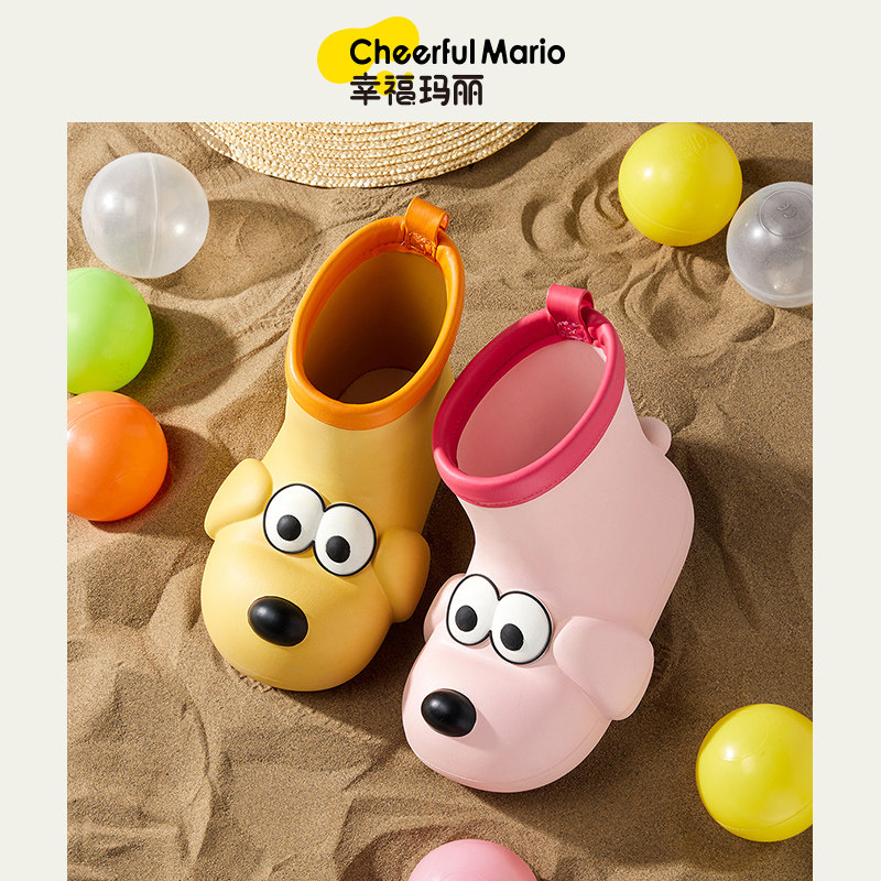 儿童雨靴男童可爱防滑男孩水鞋女童防水胶鞋幼儿女款宝宝雨鞋套鞋