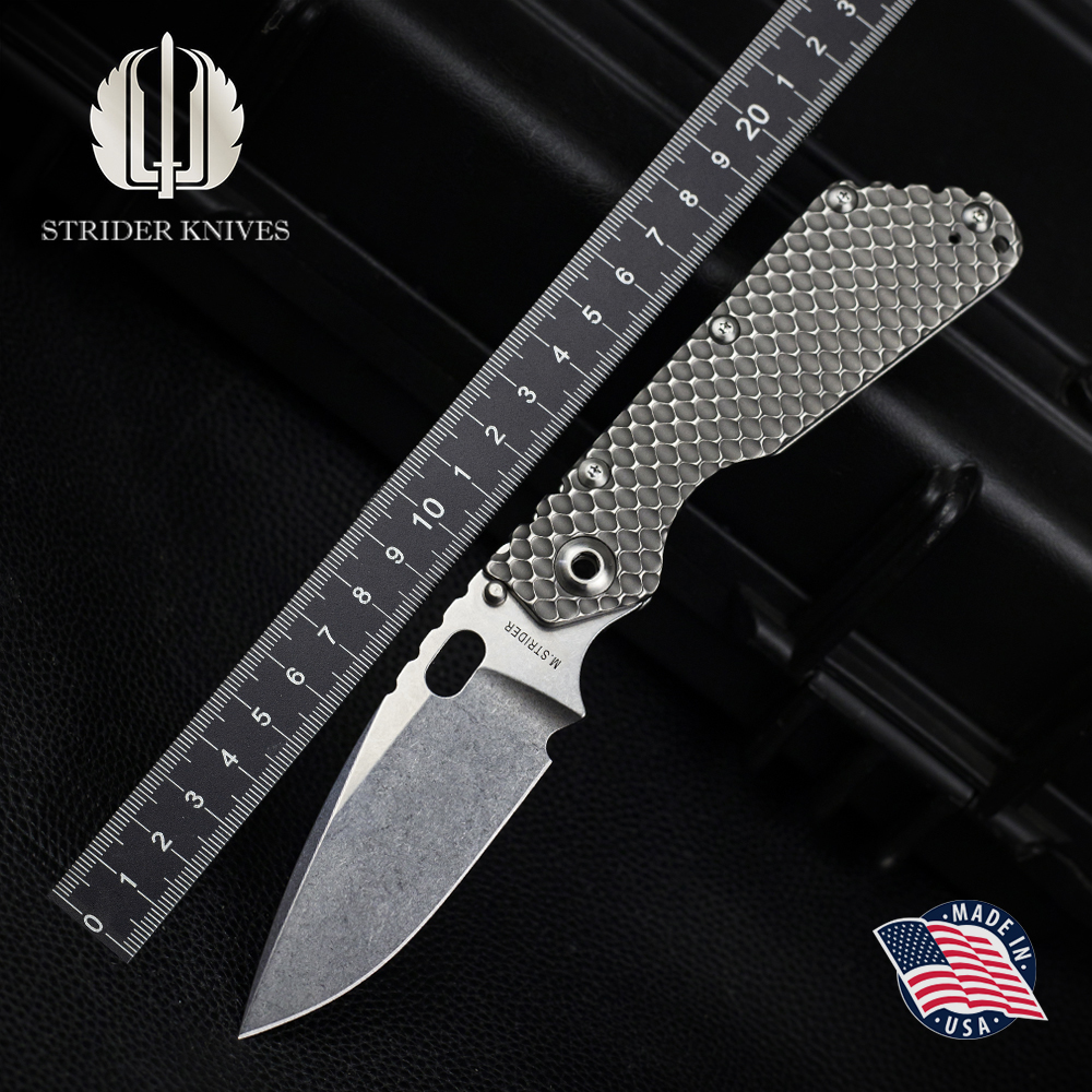 美国挺进者野营战术折叠刀粉未钢