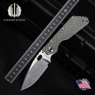 美国挺进者野营战术折叠刀粉未钢