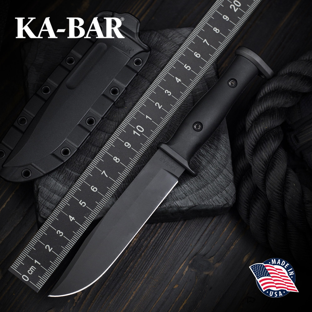 美国进口正品KABAR卡巴新款1310户外高强度战术求生装备防卫直刀