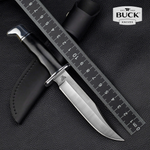美国进口正品BUCK巴克119BKS户外多功能生存狩猎装备防卫便携直刀