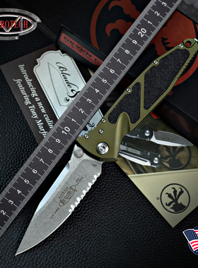 美国Microtech微技术SOCOM Elite特战精英户外M390战术生存折叠刀