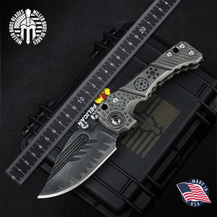 美国进口Miller Bros米勒兄弟T1刀展定制款高硬度战术重型折叠刀